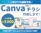 ご自分でも編集可能！Canvaでチラシ作成します Chat GPTで作成したチラシも、ブラッシュアップ可能！ イメージ1