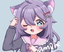 可愛い女の子のアイコンイラスト描きます 何度でも修正OK！SNS・LINE等様々な用途で使用可能！ イメージ1