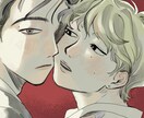 エモい雰囲気の男性・BLイラスト描きます 小説の表紙、挿絵、MVなど。温かみのあるタッチでイラスト制作 イメージ1