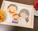 素敵な笑顔の写真を葉書サイズのイラストにします 希望があれば大きさ、素材ご要望にお応えします イメージ1