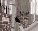 淀んだ色彩の世界を描きます ガサガサで少しダークでアンニュイな雰囲気 イメージ4