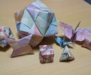 簡単な折り紙の大量制作します 鶴や手裏剣を100~500程を1週間~2週間で作ります。 イメージ1
