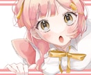 バストアップのイラストをお描きします 可愛らしいイラストのアイコンイラスト描かせてください！ イメージ3