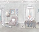 やさしいタッチで絵本挿絵、イラスト制作します 動物から人物まで丁寧に描きます イメージ5