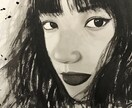 墨絵でリアルな人物画描きます お洒落に飾れるARTな墨絵を飾りませんか。 イメージ4