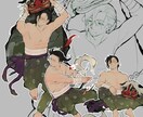 立ち絵を制作します 質感の強いものからあっさりしたものまで。 イメージ1