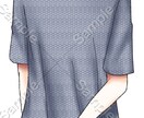 TRPGの立ち絵描きます 表情差分(喜怒哀楽)がデフォルトで4種類ついてます！ イメージ5