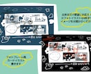 4コマフォトフレーム風お祝いイラスト描きます 【商用利用可】誕生日カードやお祝いごとに！ イメージ2