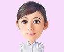 写真から似顔絵屋さん風にSNS用アイコン作成します 目や口などのパーツをかわいく強調 イメージ1