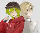 歌ってみたイラスト等　サムネなども描けます パンクな世界観ピアスなどカッコいいイラストが得意です‼️ イメージ4