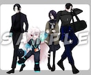 TRPG・動画等に使える立ち絵イラストを制作します ミニキャラ立ち絵のみも受け付けております！ イメージ3
