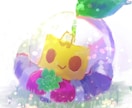 優しいふわふわした絵柄のアイコンを作成致します きらきらふわふわした可愛いアイコンを制作します！ イメージ5