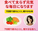 食べて太らず元気な毎日になります 7日間で疲れにくく、 軽やかな体へ イメージ1