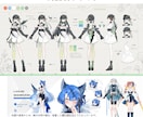 プロがイラスト・立絵・Live2Dモデル制作します 企業所属のプロがイラスト・キャラデザ全般お描きします。 イメージ4