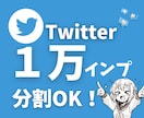 Twitter(X)インプレッション増加します 100名様限定価格☆100万インプ￥5000も☆ イメージ1