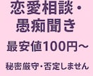 最安値・待機中】恋愛相談・愚痴聞きます 誰にも言えない話を安全に｜秘密厳守・途中で遮りません イメージ1