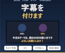 動画に話者ごとの色分け字幕を付けます 字幕入り動画・SRT・文字起こしテキストに対応 イメージ1