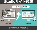 Studioサイトの修正を柔軟に行います 「ここだけ直したい」を叶えます。予算に合わせた工夫で即解決！ イメージ1