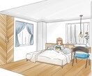 手書きのインテリアパース・スケッチを作成します 現役デザイナーがスケッチを通じで理想の空間づくりをサポート！ イメージ3