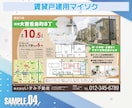 テンプレ有だからすぐ納品！マイソク作成します 間取り１つと地図作成もついてこのお値段！ イメージ5