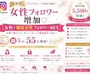 インスタ女性+鍵垢フォロワーMIXゆっくり増加ます 今だけ5人増量中！Instagram女性垢＋鍵垢女性混載 イメージ1