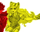 キャラクターのデザインと1枚絵を承ります ご要望に合った、キャラクターデザイン、一枚絵を制作します。 イメージ5