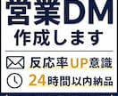 反応率を意識した営業DM作成します 営業経験者が反応率を意識して丁寧に作成 イメージ1