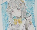 SNSアイコンお描きします アナログ、水彩ペンを使用して描きます。 イメージ2