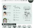愛犬イラストを選べる！三つ折り席次表が作れます 即日納品！写真と文字を変えるだけ★席次表パーツとマニュアル付 イメージ1