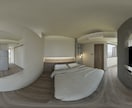 建築パノラマVR360°ラフモデルを作ります 計画初期段階やイメージの確認用のラフモデル作成。 イメージ3