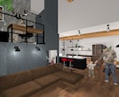 住宅の内観の3Dパースお作りします ３Ｄパースを使ってワクワクの家づくりのお手伝い致します イメージ2
