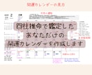 2026年のパーソナル開運カレンダーを作成します 四柱推命で2026年全体運、月ごとの運勢、開運ポイントを鑑定 イメージ2