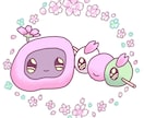 スイーツモチーフのゆる可愛いアイコン描きます 人物をふんわり甘いスイーツなキャラクターイラストに イメージ1