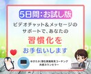 5日間お試し、あなたの【習慣化】サポートをします おサボりさんなあなたが、気付けば出来る！あなたに変身！ イメージ1