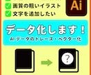 お値引きあり！画像のトレース・ベクター化承ります AI生成や手書きデータの清書、文字追加も対応可能です イメージ1