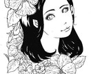 一点モノのモノクロイラストを作成します アイコンやヘッダー・カット他、クール系イラストをご希望の方へ イメージ3
