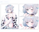 1枚絵やサムネ、グッズなど、様々なイラスト描きます あなたの魅力を引き出します！【Vtuber・MV・アイコン等 イメージ4