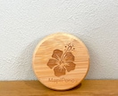 竹製の鏡にお店のロゴなど彫刻します お得な5個セット！店舗用、記念品、贈答用などに♡ イメージ1