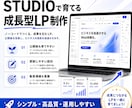 STUDIOで育てる成長型LPを制作します CMS活用の成長型LP｜6月末まで40,000円 イメージ1
