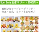 UberEats出店サポートいたします 素材をお送り頂けば、加工修正後、指定のサイズで納品します イメージ4