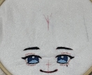 推しぬいぐるみ お顔の刺繍だけお手伝いします 推しぬいを自分で作って見たいけど刺繍は不安な方お手伝いします イメージ5