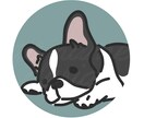 シンプルおしゃれでゆるかわな動物アイコン作成します SNSやブログのアイコンに！お好みに合わせて動物イラスト作成 イメージ2