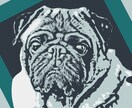 あなたの愛犬を世界に1つのアート作品にします うちのこの魅力を、オリジナルアート作品にしてお届けします イメージ1