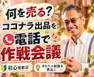 何を売る❓ココナラ出品を電話で【作戦会議】します 貴方の経験を、ココナラの商品にする入口！あなたの得意を形に イメージ1