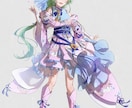 和風な一枚絵、アイコン、サムネ、キャラデザ描きます 綺麗、儚さのある絵に仕上げます イメージ10