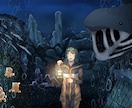 青い背景・風景イラスト込みのMVイラスト描きます 求める曲の世界観を細部まで形にします! イメージ10