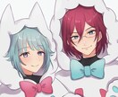 中性的なイラストを描きます アイコンやヘッダー、1枚絵や動画用イラストを制作致します イメージ4