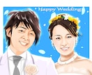 お写真をもとに似顔絵描かせていただきます リアル～アニメ絵までお好みに合わせた絵柄をお選びいただけます イメージ2