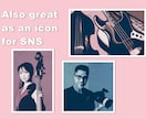 個性的★あなただけのアートな名刺やカード制作します 現役音楽家のデザイナー★個性的でアートに名刺・カードを作成！ イメージ7