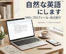 日本語を自然な英語にします キャッチコピー・志望動機・自己紹介文を英文化します！ イメージ1